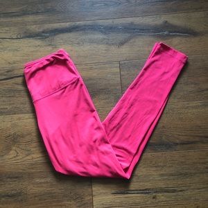 Hot pink yogalicious leggings full length